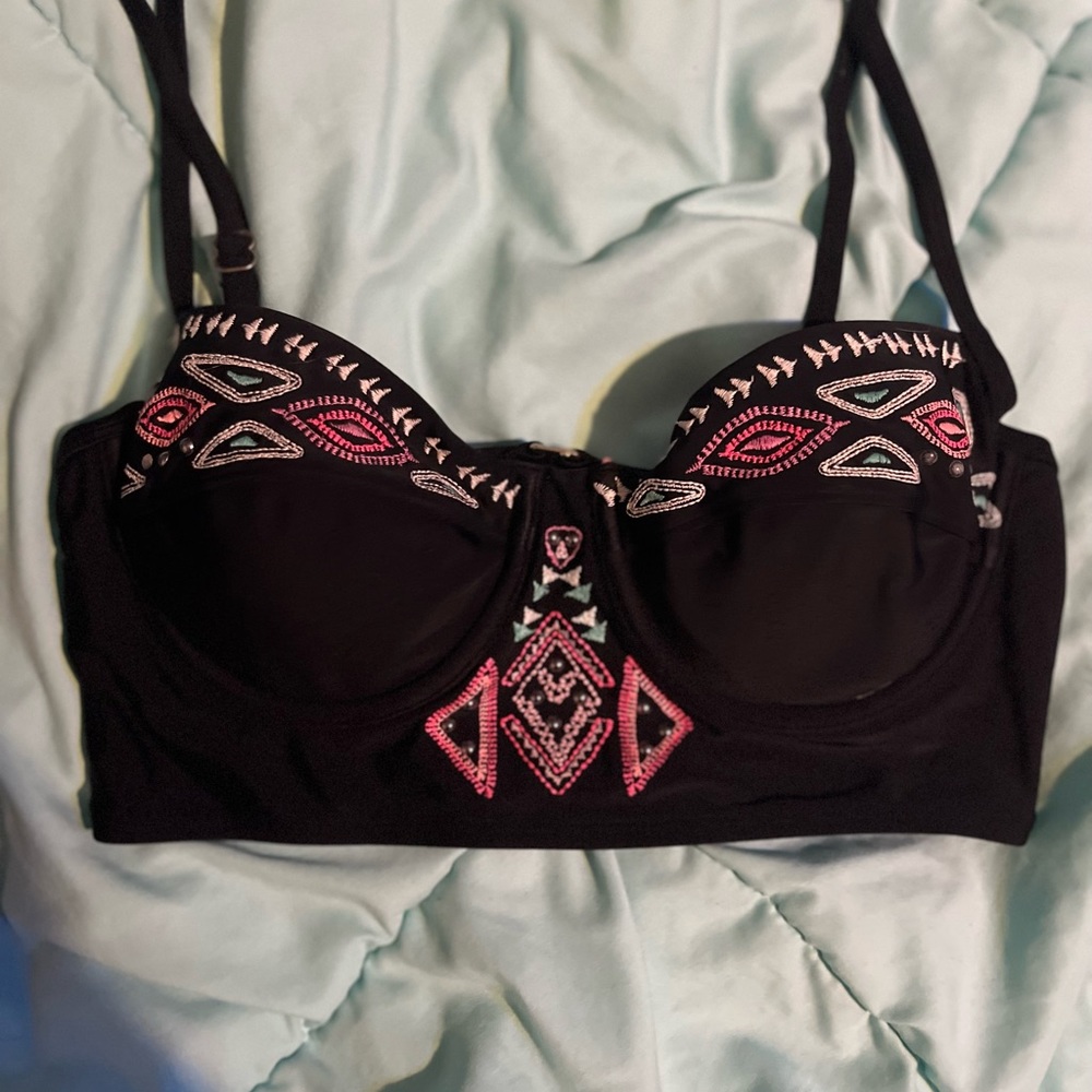 Aztec design bikini top
